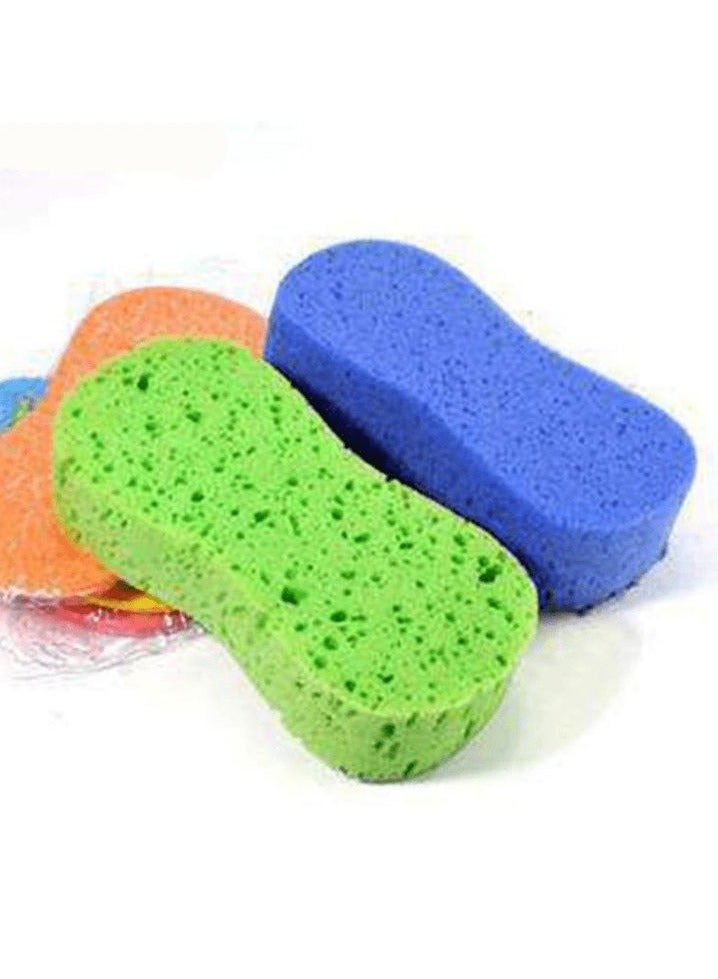 Car Wash Sponge, Large Multi Use Sponges for Cleaning, High Foam Scrubber Kit, Sponges for Dishes, Tile, Bike, Boat, Easy Grip Sponge for Kitchen, Bathroom, Household Cleaning, 3pcs - Image 4